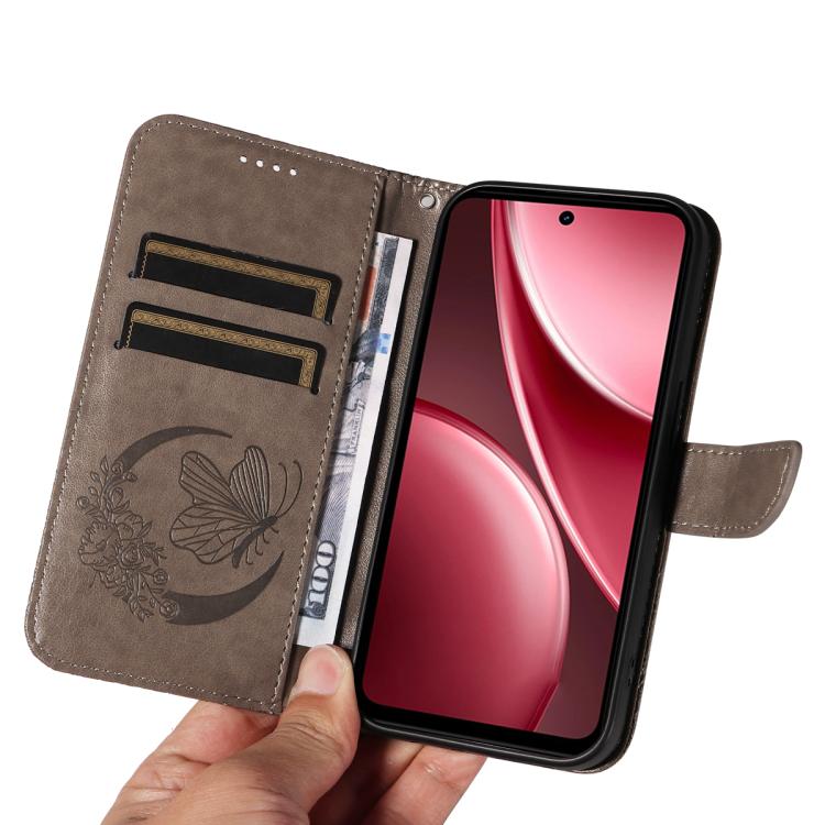 For vivo Y31 5G 2025 / Y21D Swallowtail Butterfly Embossed Leather Phone Case