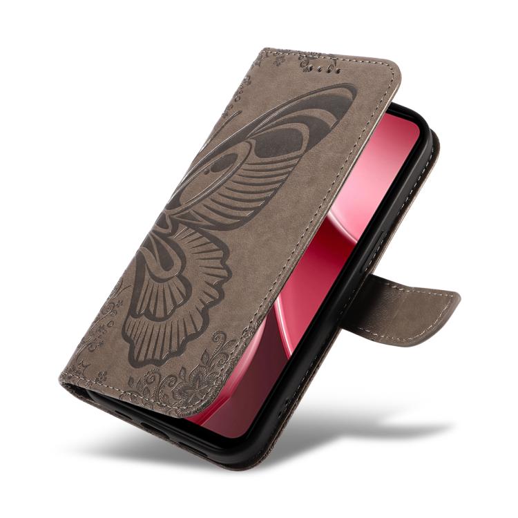 For vivo Y31 5G 2025 / Y21D Swallowtail Butterfly Embossed Leather Phone Case