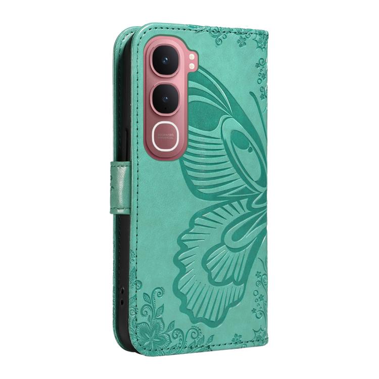 For vivo Y31 5G 2025 / Y21D Swallowtail Butterfly Embossed Leather Phone Case