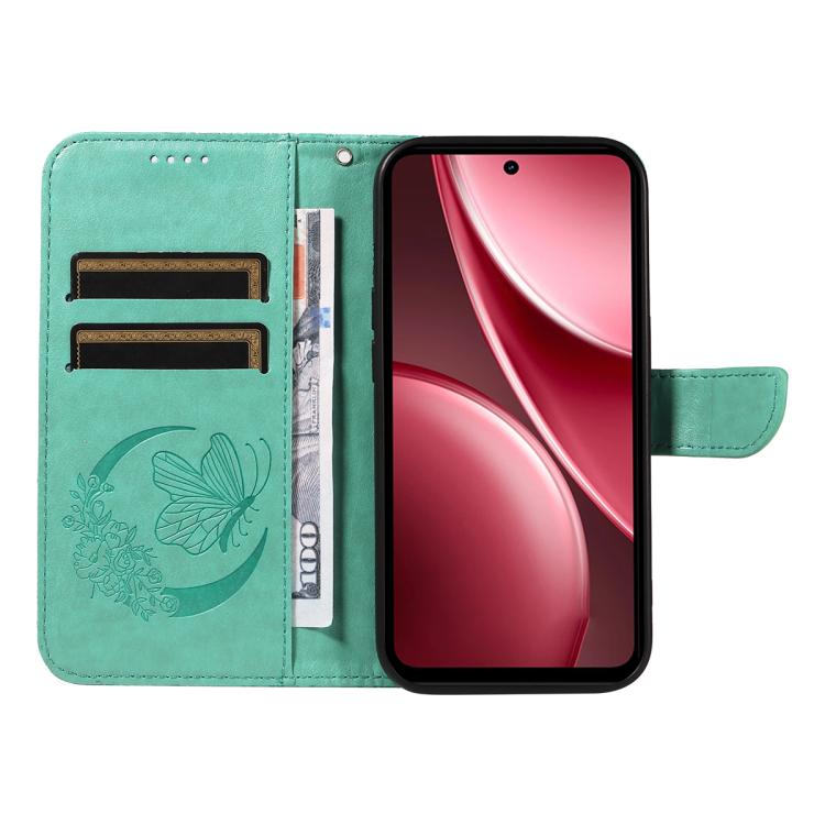 For vivo Y31 5G 2025 / Y21D Swallowtail Butterfly Embossed Leather Phone Case