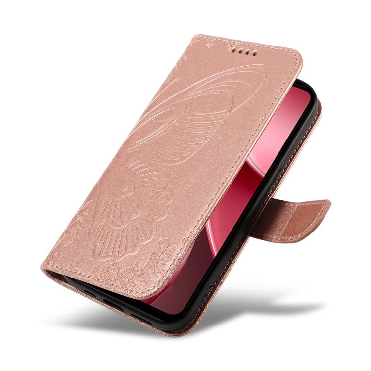 For vivo Y31 5G 2025 / Y21D Swallowtail Butterfly Embossed Leather Phone Case