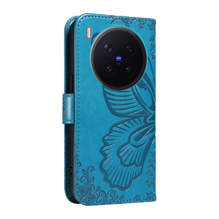 For vivo X300 Pro Swallowtail Butterfly Embossed Leather Phone Case