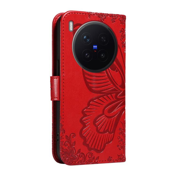 For vivo X300 Pro Swallowtail Butterfly Embossed Leather Phone Case