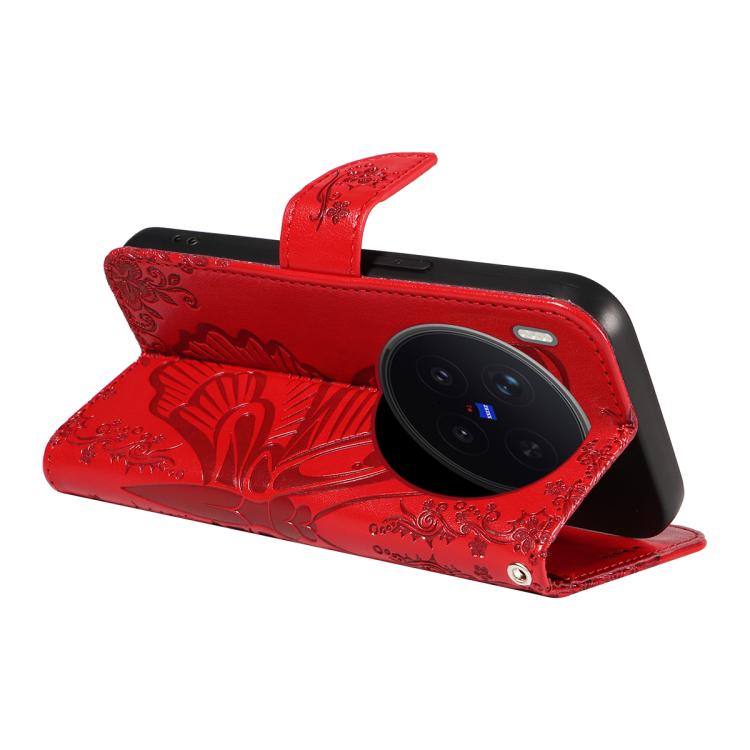 For vivo X300 Pro Swallowtail Butterfly Embossed Leather Phone Case