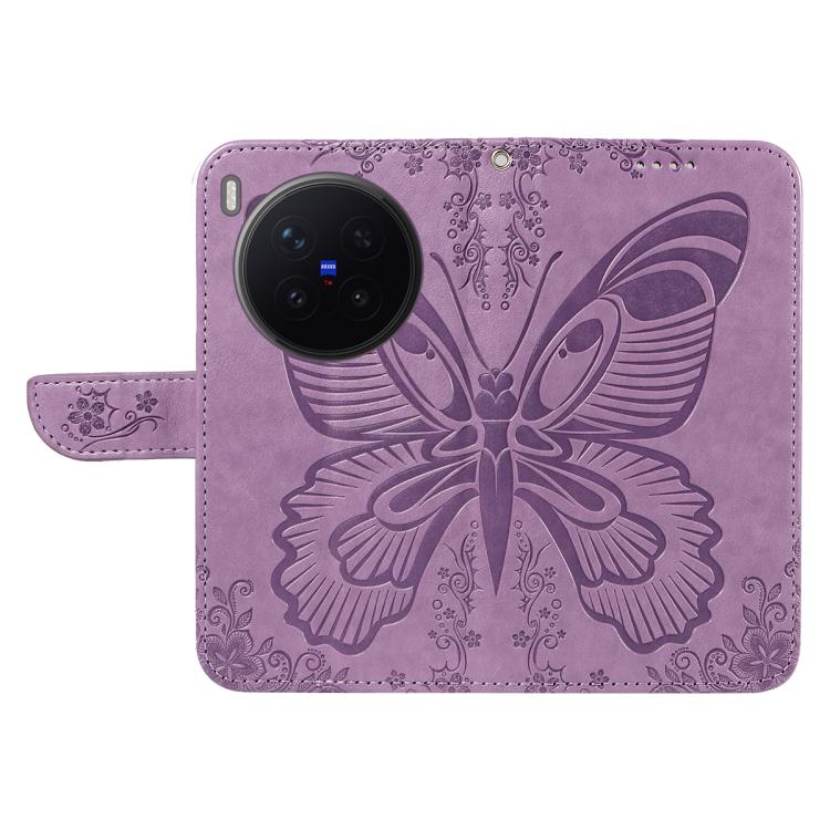 For vivo X300 Pro Swallowtail Butterfly Embossed Leather Phone Case