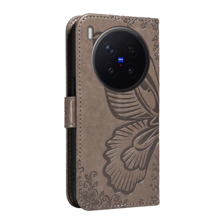 For vivo X300 Pro Swallowtail Butterfly Embossed Leather Phone Case