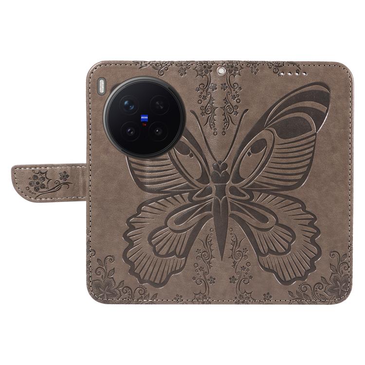 For vivo X300 Pro Swallowtail Butterfly Embossed Leather Phone Case
