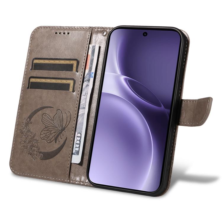 For vivo X300 Pro Swallowtail Butterfly Embossed Leather Phone Case