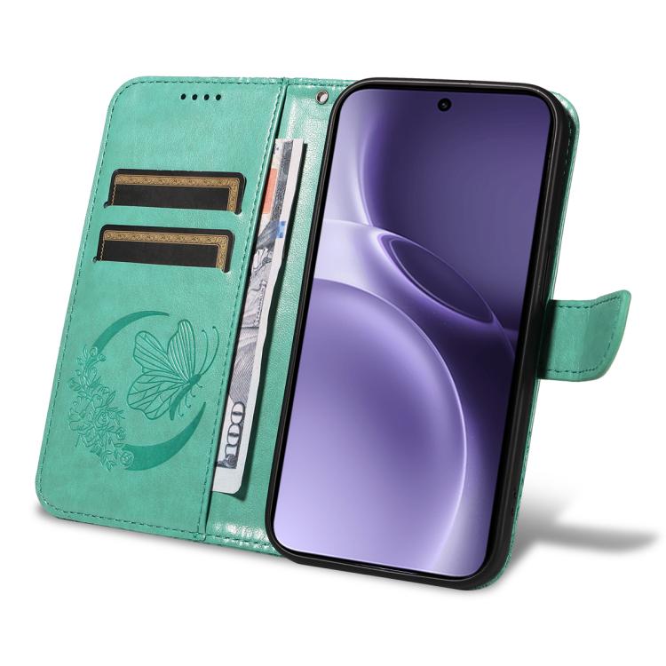 For vivo X300 Pro Swallowtail Butterfly Embossed Leather Phone Case