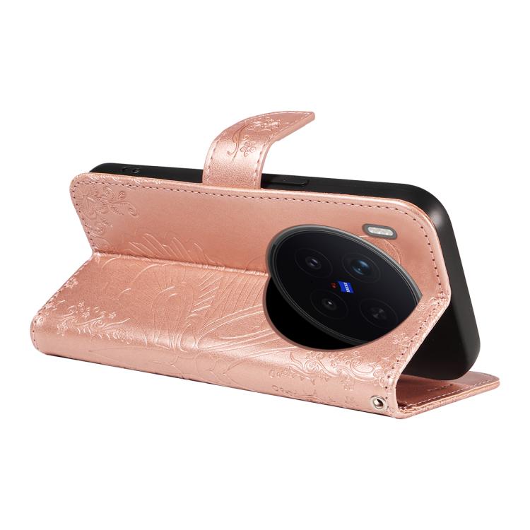 For vivo X300 Pro Swallowtail Butterfly Embossed Leather Phone Case