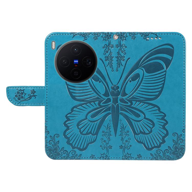 For vivo X300 Swallowtail Butterfly Embossed Leather Phone Case