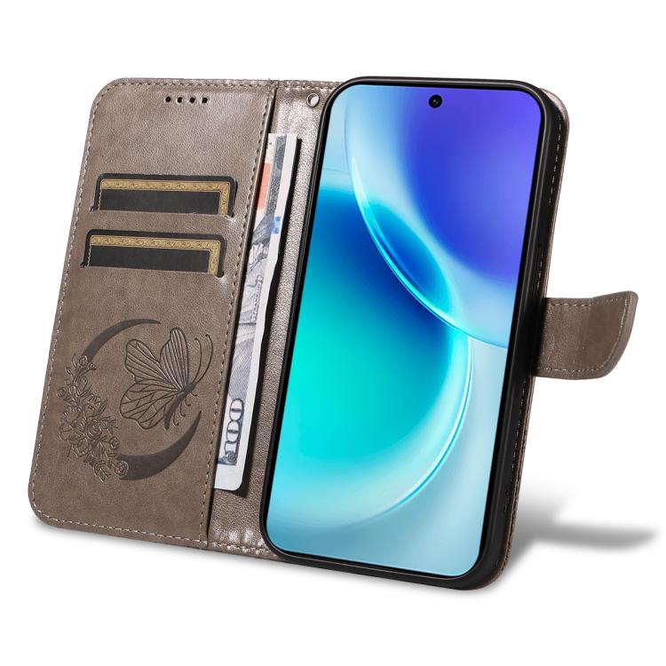 For vivo X300 Swallowtail Butterfly Embossed Leather Phone Case