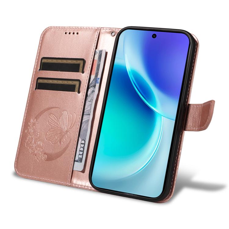 For vivo X300 Swallowtail Butterfly Embossed Leather Phone Case