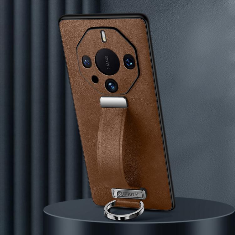 For Huawei Mate 60 RS Ultimate SULADA PC Hybrid Leather Texture Skin Feel Shockproof Phone Case
