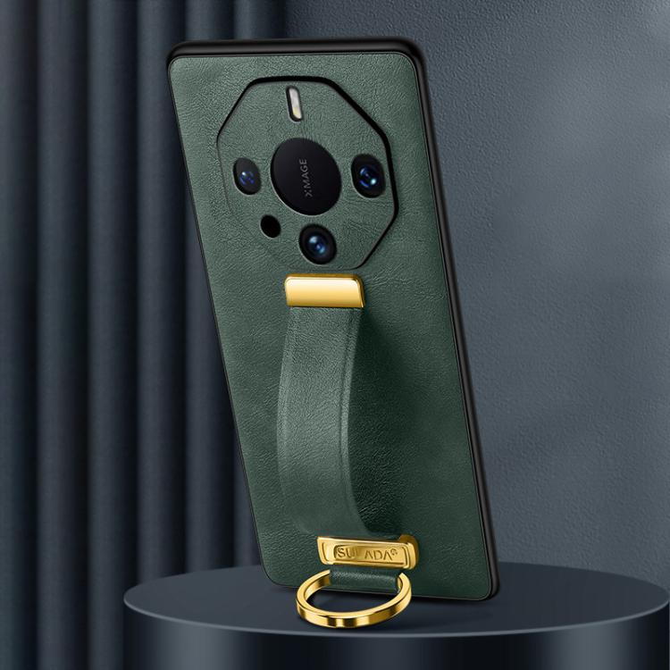 For Huawei Mate 60 RS Ultimate SULADA PC Hybrid Leather Texture Skin Feel Shockproof Phone Case