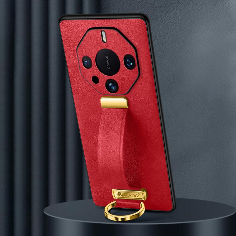 For Huawei Mate 60 RS Ultimate SULADA PC Hybrid Leather Texture Skin Feel Shockproof Phone Case