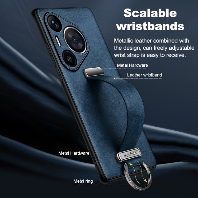For Huawei Mate 60 RS Ultimate SULADA PC Hybrid Leather Texture Skin Feel Shockproof Phone Case