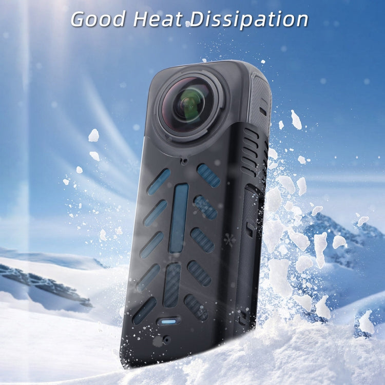 For Insta360 X4 / X5 Sunnylife Silicone Shockproof Case Lens Cover