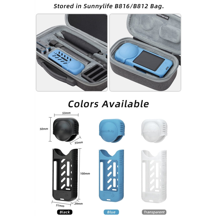 For Insta360 X4 / X5 Sunnylife Silicone Shockproof Case Lens Body Cover Kit