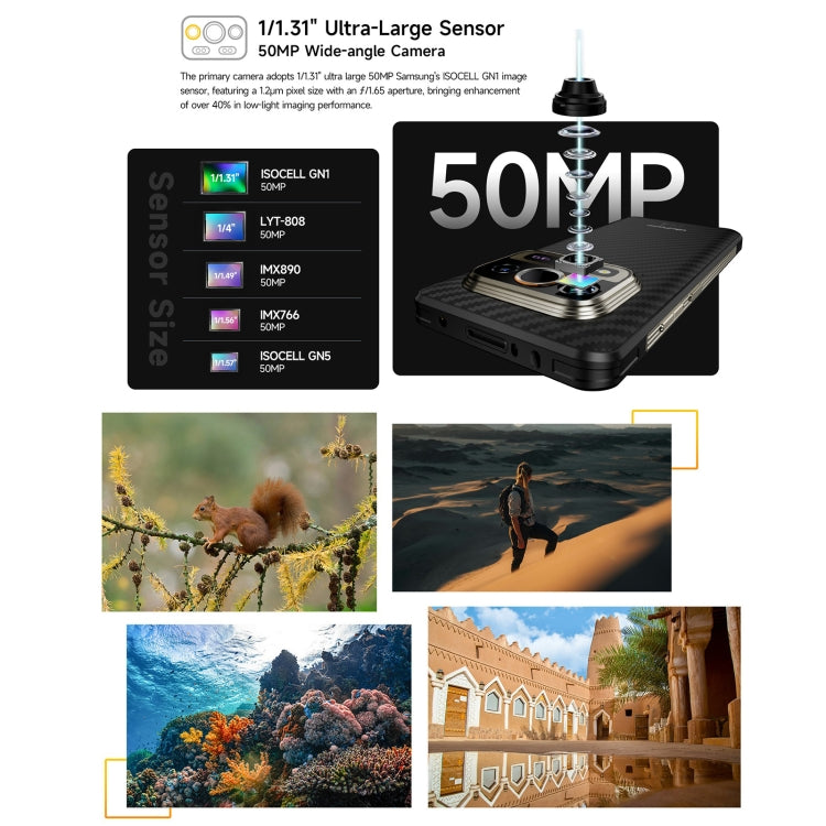 [HK Warehouse] Ulefone Armor 25T Pro Rugged Phone, 8GB+256GB, Thermal Imaging, 6.78 inch Android 15 MediaTek Dimensity 6300 Octa Core, Network: 5G, NFC - Frost Black