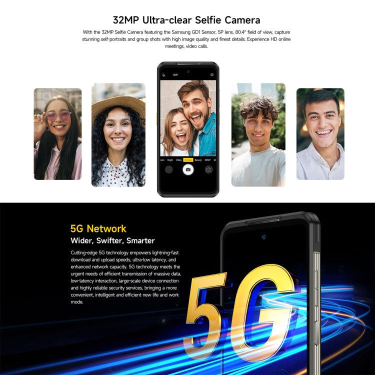 [HK Warehouse] Ulefone Armor 25T Pro Rugged Phone, 8GB+256GB, Thermal Imaging, 6.78 inch Android 15 MediaTek Dimensity 6300 Octa Core, Network: 5G, NFC - Frost Black