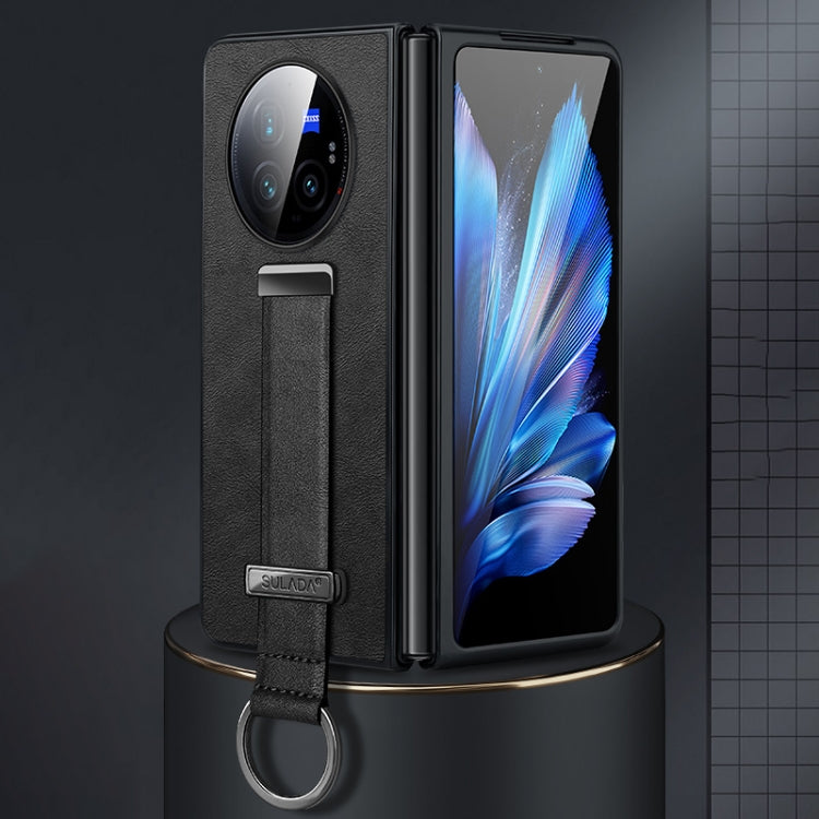 For vivo X Fold3 Pro SULADA PC + Leather Texture Skin Feel Shockproof Phone Case