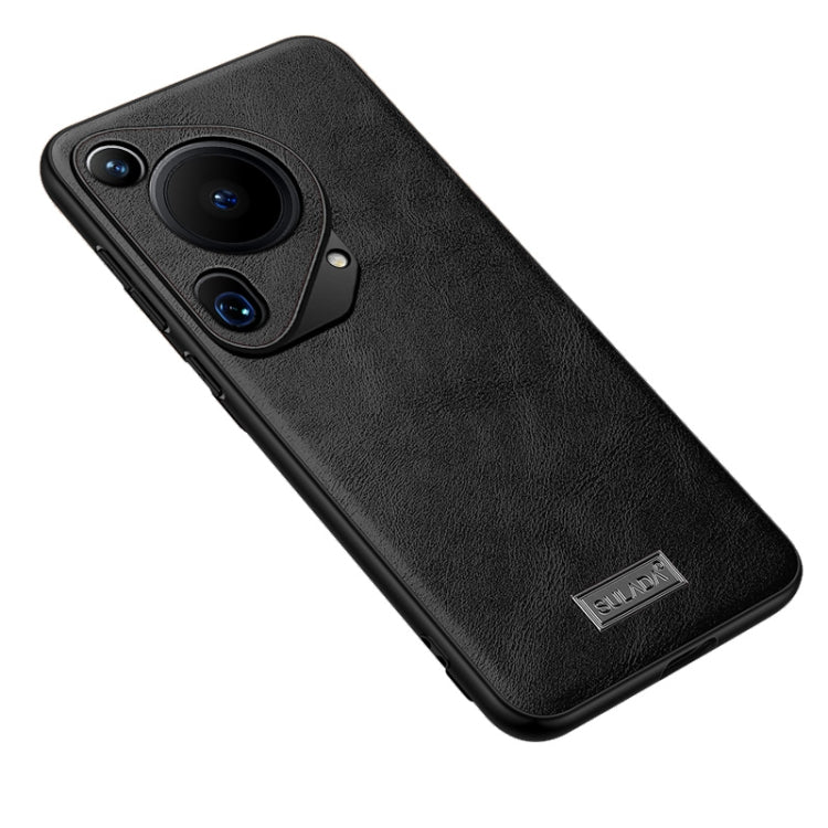 For Huawei Pura 70 Ultra SULADA Shockproof TPU Hybrid Handmade Leather Phone Case