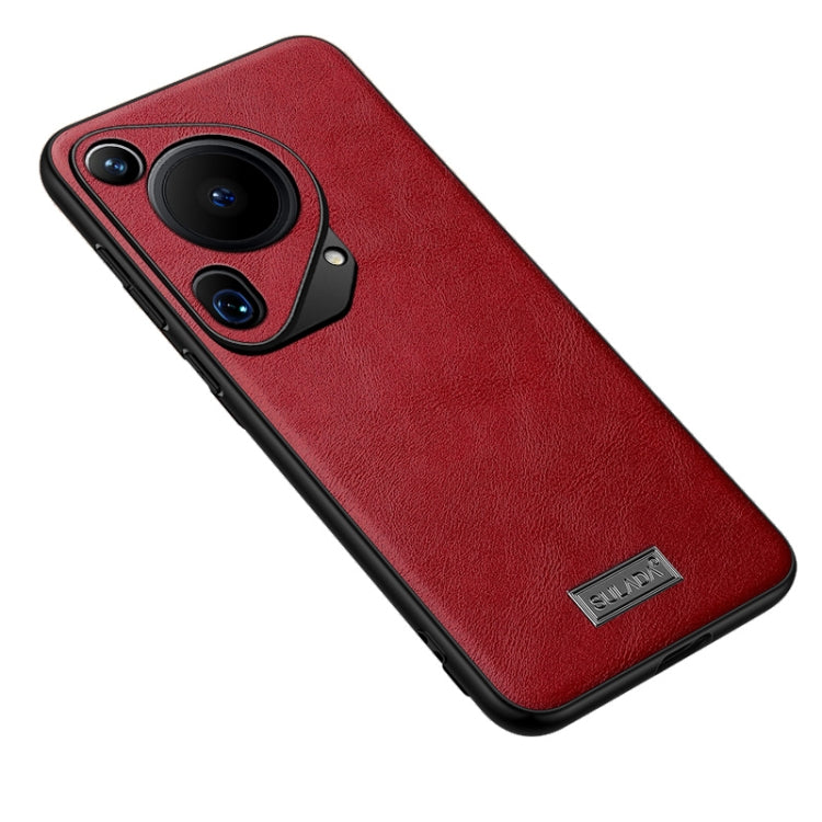 For Huawei Pura 70 Ultra SULADA Shockproof TPU Hybrid Handmade Leather Phone Case