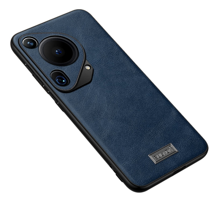 For Huawei Pura 70 Ultra SULADA Shockproof TPU Hybrid Handmade Leather Phone Case