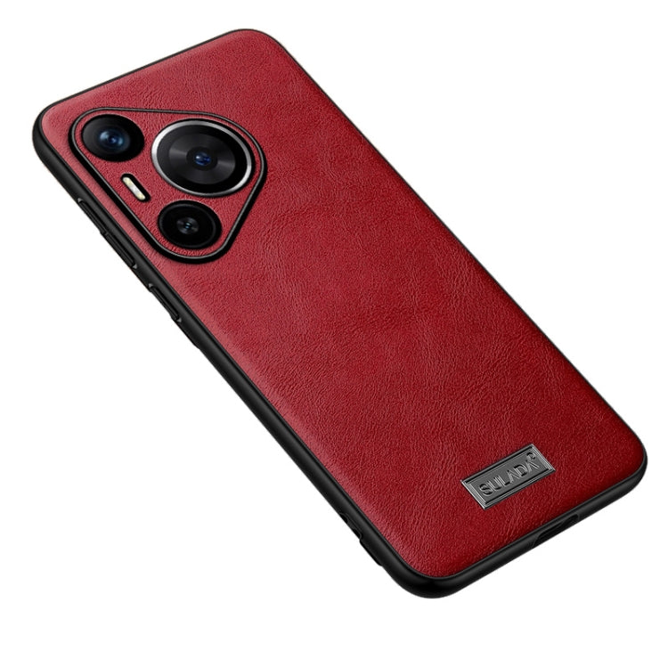 For Huawei Pura 70 SULADA Shockproof TPU Hybrid Handmade Leather Phone Case