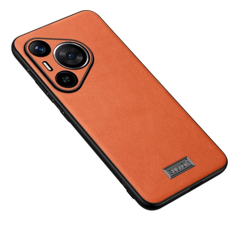 For Huawei Pura 70 SULADA Shockproof TPU Hybrid Handmade Leather Phone Case