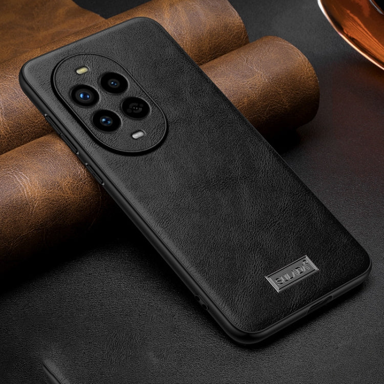 For Huawei nova 13 Pro SULADA Shockproof TPU Hybrid Handmade Leather Phone Case