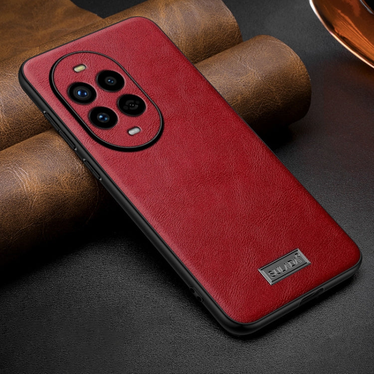 For Huawei nova 13 Pro SULADA Shockproof TPU Hybrid Handmade Leather Phone Case