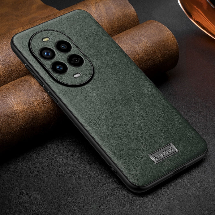For Huawei nova 13 Pro SULADA Shockproof TPU Hybrid Handmade Leather Phone Case
