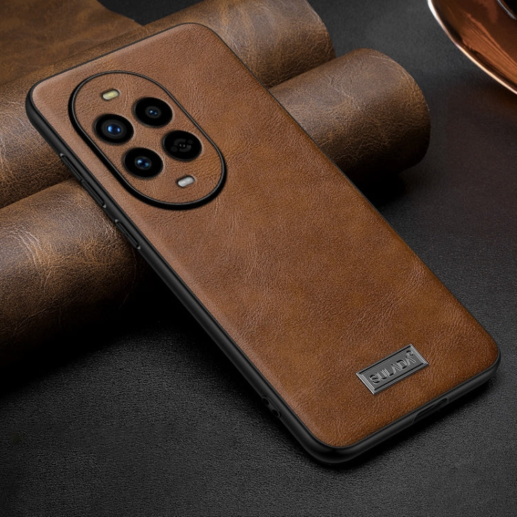 For Huawei nova 13 Pro SULADA Shockproof TPU Hybrid Handmade Leather Phone Case