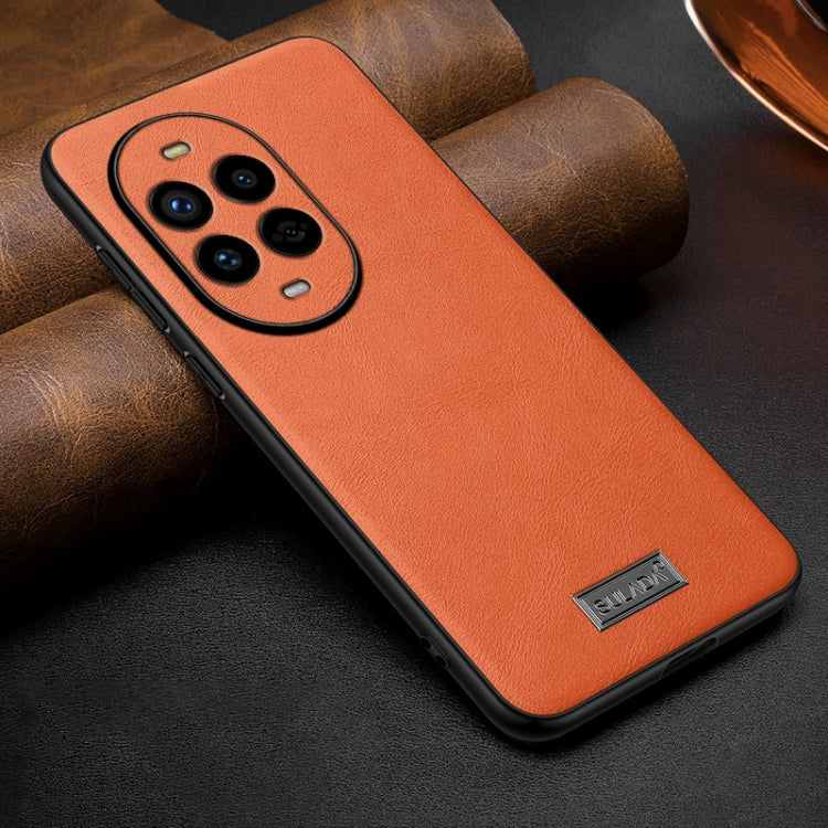 For Huawei nova 13 Pro SULADA Shockproof TPU Hybrid Handmade Leather Phone Case