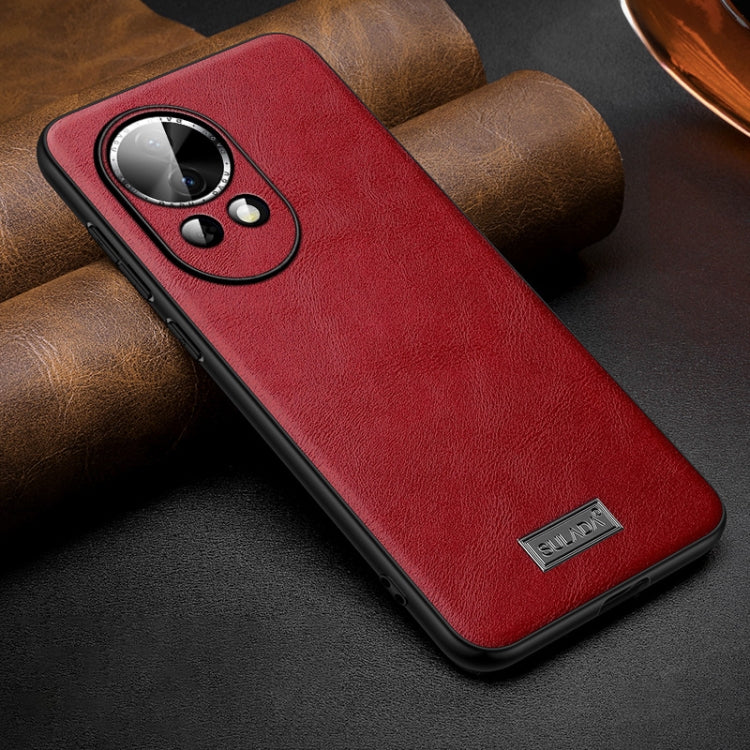 For Huawei nova 12 / nova 13 SULADA Shockproof TPU Hybrid Handmade Leather Phone Case