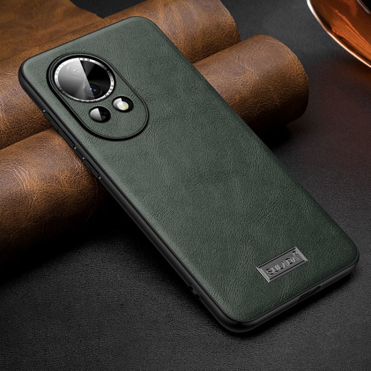 For Huawei nova 12 / nova 13 SULADA Shockproof TPU Hybrid Handmade Leather Phone Case