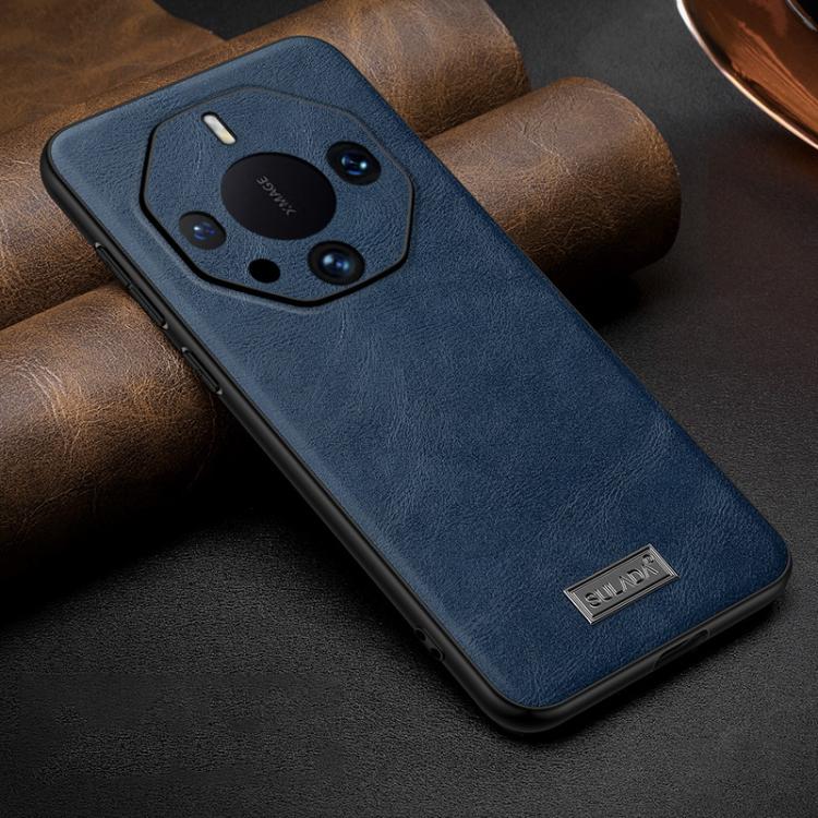 For Huawei Mate 60 RS Ultimate SULADA Shockproof TPU Hybrid Handmade Leather Phone Case