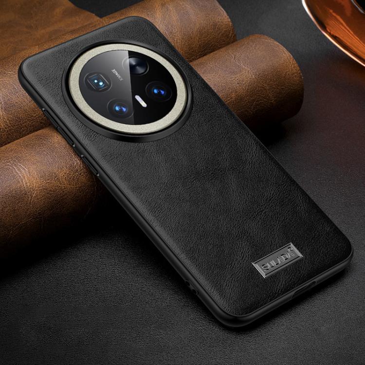For Huawei Mate 70 Pro / Mate 70 Pro+ SULADA Shockproof TPU Hybrid Handmade Leather Phone Case
