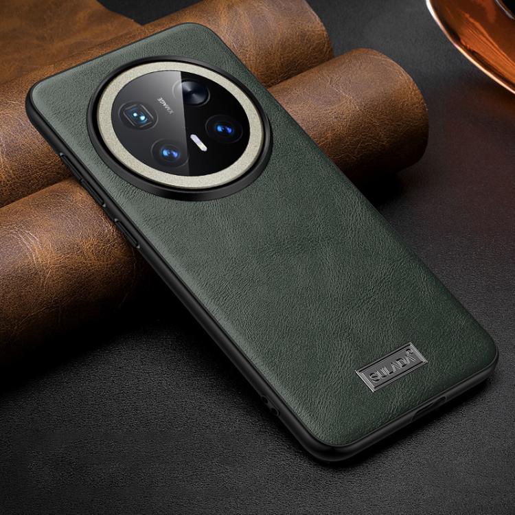 For Huawei Mate 70 Pro / Mate 70 Pro+ SULADA Shockproof TPU Hybrid Handmade Leather Phone Case