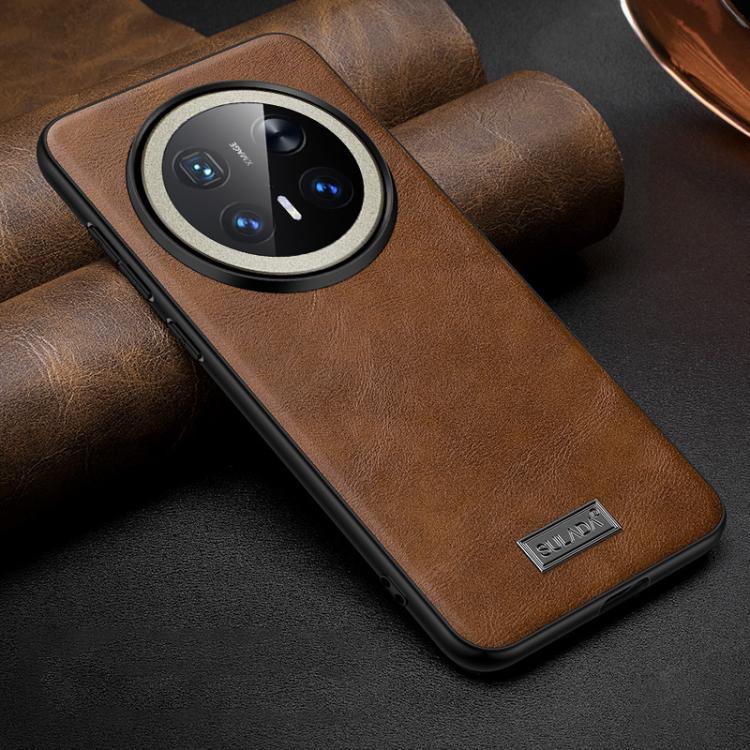 For Huawei Mate 70 Pro / Mate 70 Pro+ SULADA Shockproof TPU Hybrid Handmade Leather Phone Case
