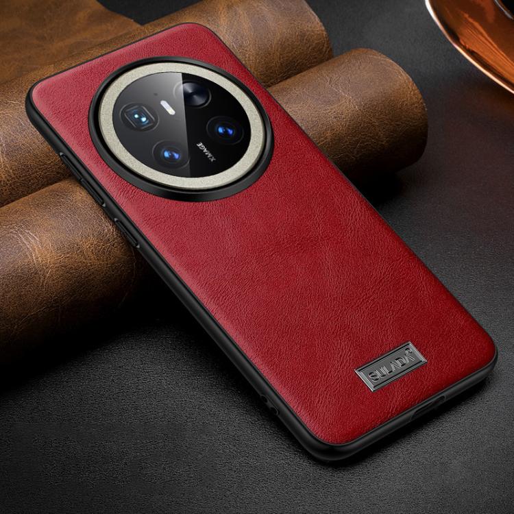For Huawei Mate 70 SULADA Shockproof TPU Hybrid Handmade Leather Phone Case