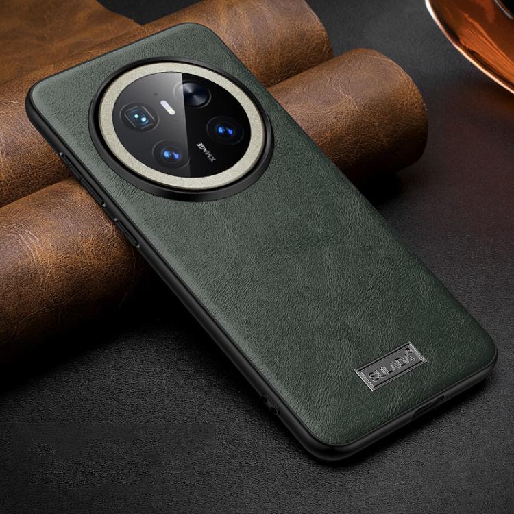 For Huawei Mate 70 SULADA Shockproof TPU Hybrid Handmade Leather Phone Case