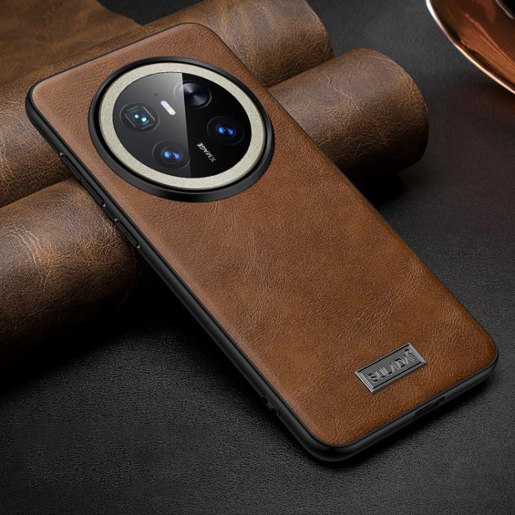 For Huawei Mate 70 SULADA Shockproof TPU Hybrid Handmade Leather Phone Case
