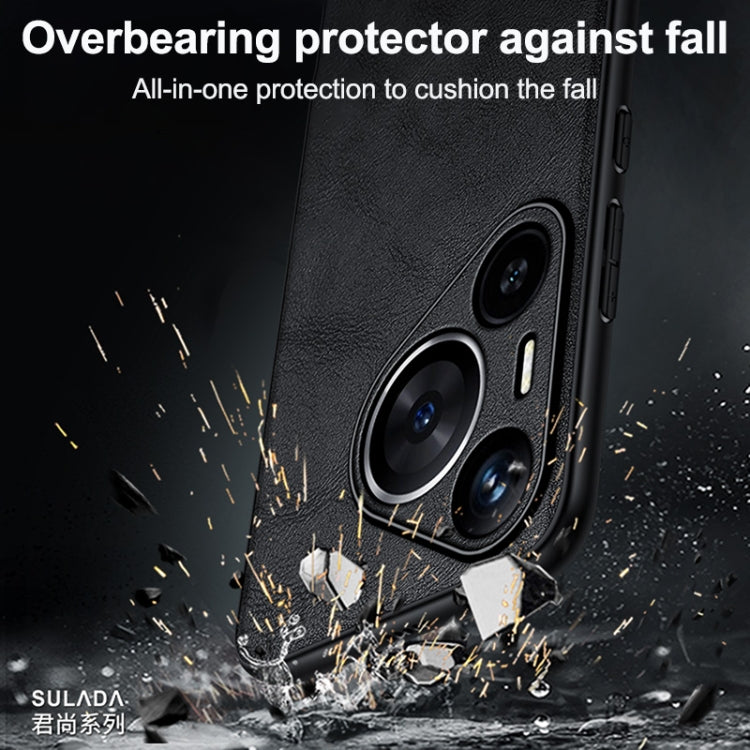 For Huawei nova 13 Pro SULADA Shockproof TPU Hybrid Handmade Leather Phone Case
