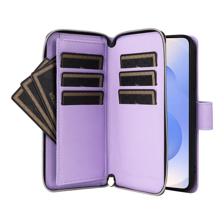 For Samsung Galaxy S25 Edge 5G Crossbody Rhombic Zipper Tower Buckle Leather Phone Case with Lanyard