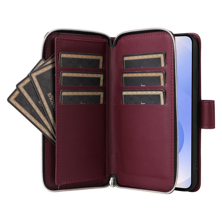 For Samsung Galaxy S25 Edge 5G Crossbody Rhombic Zipper Tower Buckle Leather Phone Case with Lanyard