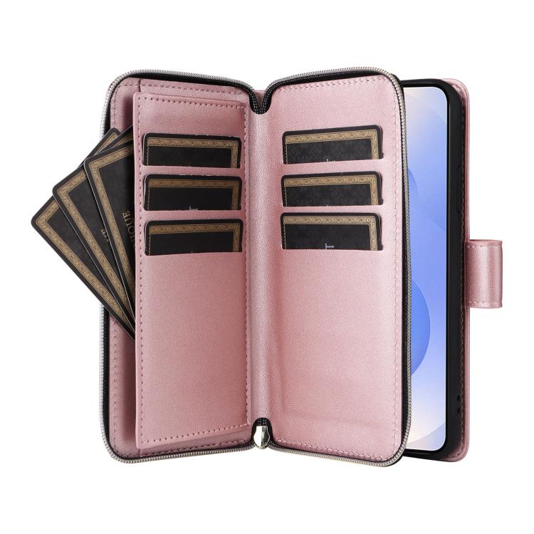 For Samsung Galaxy S25 Edge 5G Crossbody Rhombic Zipper Tower Buckle Leather Phone Case with Lanyard