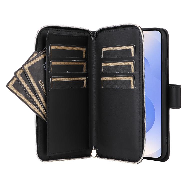 For Samsung Galaxy S25 Edge 5G Crossbody Rhombic Zipper Tower Buckle Leather Phone Case with Lanyard